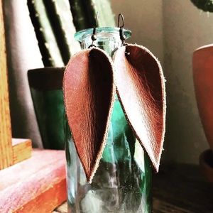 Handmade Genuine Leather Earrings